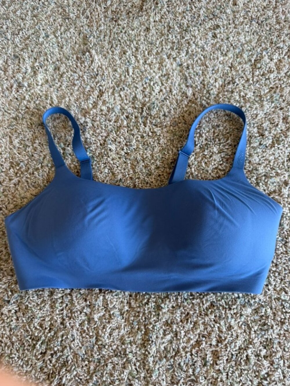 SMOOTHEZ Bra-ish Wireless Bralette Blue Sz L